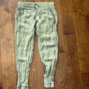 ZARA Olive Green Ankle Joggers NWOT SZ 28